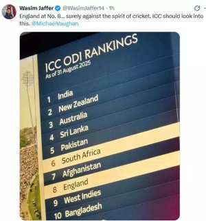 England's Crushing ODI Defeat: Wasim Jaffer Mocks Michael Vaughan Over 'Spirit of Cricket'