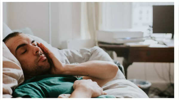 Person looking fatigued and weak.