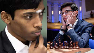 Anish Giri and R. Praggnanandhaa, two prominent figures in the chess world.