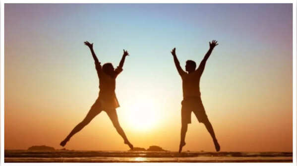 Person feeling healthy and strong.