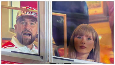 Taylor Swift-Travis Kelce make first public appearance post-engagement; singer shows off ring: WATCH